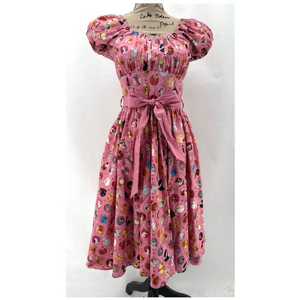 Disney Parks Dress Shop Pink Dogs Dress Size S Dooney Bourke Cosplay Princess - Picture 2 of 12
